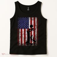 Patriotic Coon Hunting Dogs American Flag Tank Top thumb 2