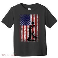 Patriotic Coon Hunting Dogs American Flag Toddler T-Shirt thumb 0