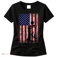 Patriotic Coon Hunting Dogs American Flag Women's T-Shirt thumb 0
