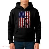 Patriotic Coon Hunting Dogs American Flag Kids Hoodie thumb 4