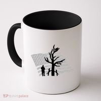 Patriotic Coon Hunting Dogs American Flag Gift Coffee Mug thumb 0