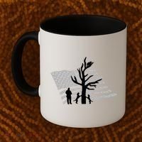 Patriotic Coon Hunting Dogs American Flag Gift Coffee Mug thumb 2