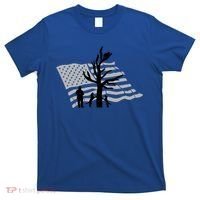 Patriotic Coon Hunting Dogs American Flag Gift T-Shirt thumb 0