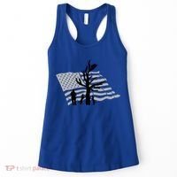Patriotic Coon Hunting Dogs American Flag Gift Women's Tank Top thumb 0