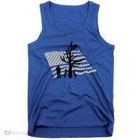 Patriotic Coon Hunting Dogs American Flag Gift Tank Top thumb 0