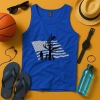 Patriotic Coon Hunting Dogs American Flag Gift Tank Top thumb 4