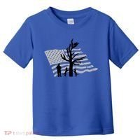 Patriotic Coon Hunting Dogs American Flag Gift Toddler T-Shirt thumb 0
