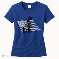Patriotic Coon Hunting Dogs American Flag Gift Women's T-Shirt thumb 0