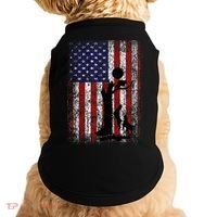 Patriotic Coon Hunting Dogs American Flag Doggie Tank thumb 0