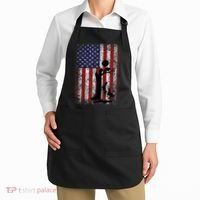 Patriotic Coon Hunting Dogs American Flag Apron thumb 2