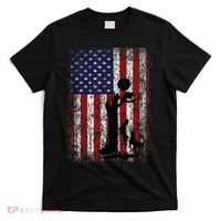 Patriotic Coon Hunting Dogs American Flag T-Shirt thumb 0