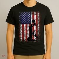 Patriotic Coon Hunting Dogs American Flag T-Shirt thumb 3