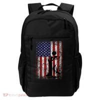 Patriotic Coon Hunting Dogs American Flag Backpack thumb 0
