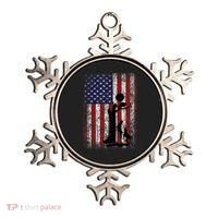 Patriotic Coon Hunting Dogs American Flag Ornament thumb 0