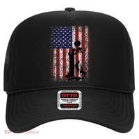 Patriotic Coon Hunting Dogs American Flag Hat thumb 0