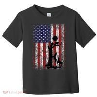 Patriotic Coon Hunting Dogs American Flag Toddler T-Shirt thumb 0