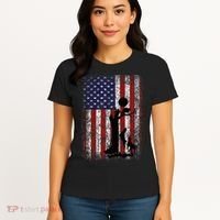 Patriotic Coon Hunting Dogs American Flag Women's T-Shirt thumb 4