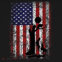 Patriotic Coon Hunting Dogs American Flag Kids T-Shirt thumb 4
