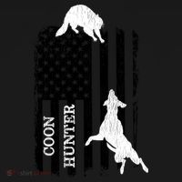 Patriotic Coon Hunting Dogs American Flag Gift Women's Hoodie thumb 2