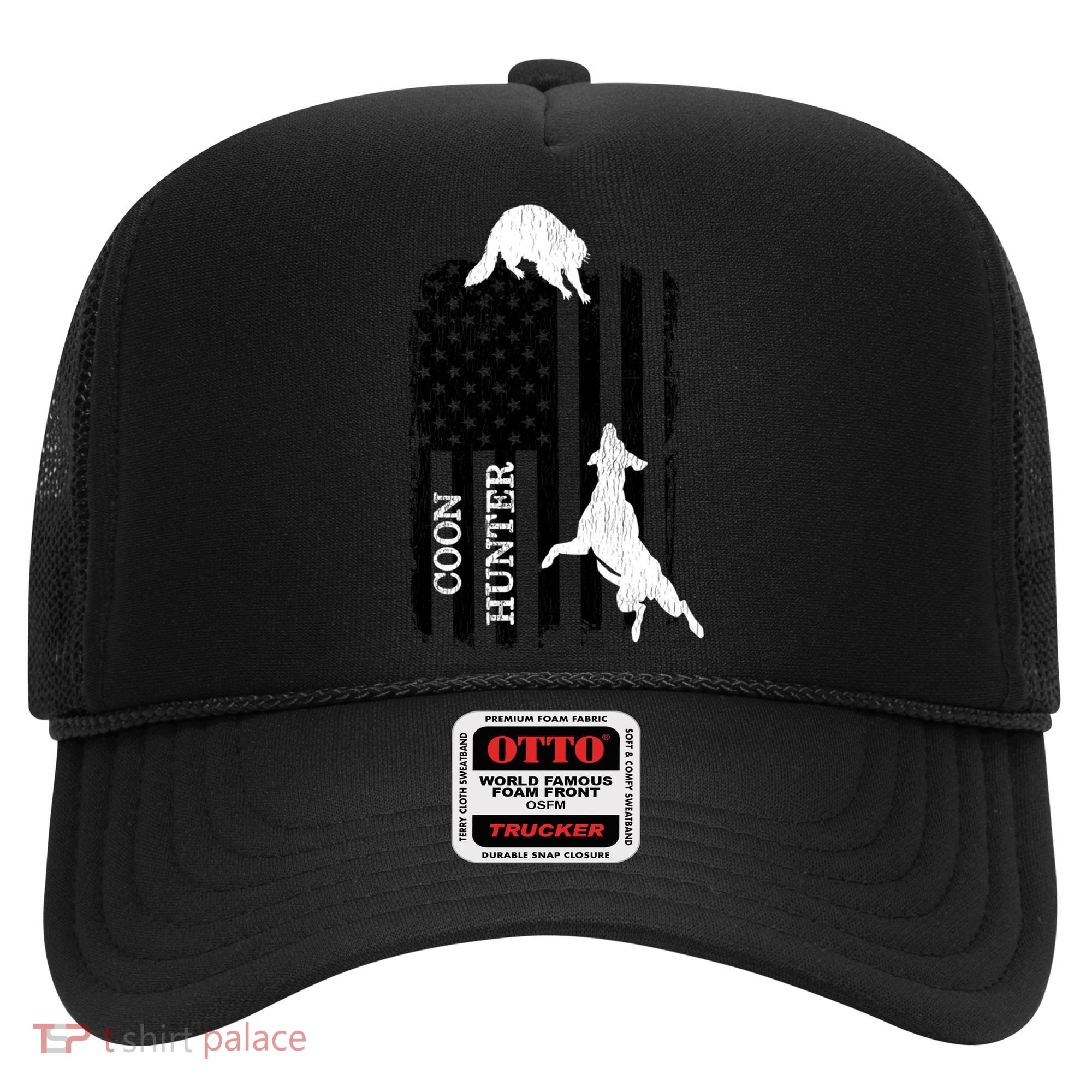 Patriotic Coon Hunting Dogs American Flag Gift Hat