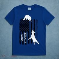 Patriotic Coon Hunting Dogs American Flag Gift T-Shirt thumb 5