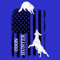 Patriotic Coon Hunting Dogs American Flag Gift Button thumb 1