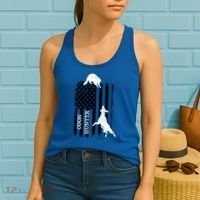 Patriotic Coon Hunting Dogs American Flag Gift Women's Tank Top thumb 2