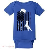 Patriotic Coon Hunting Dogs American Flag Gift Baby Bodysuit thumb 0