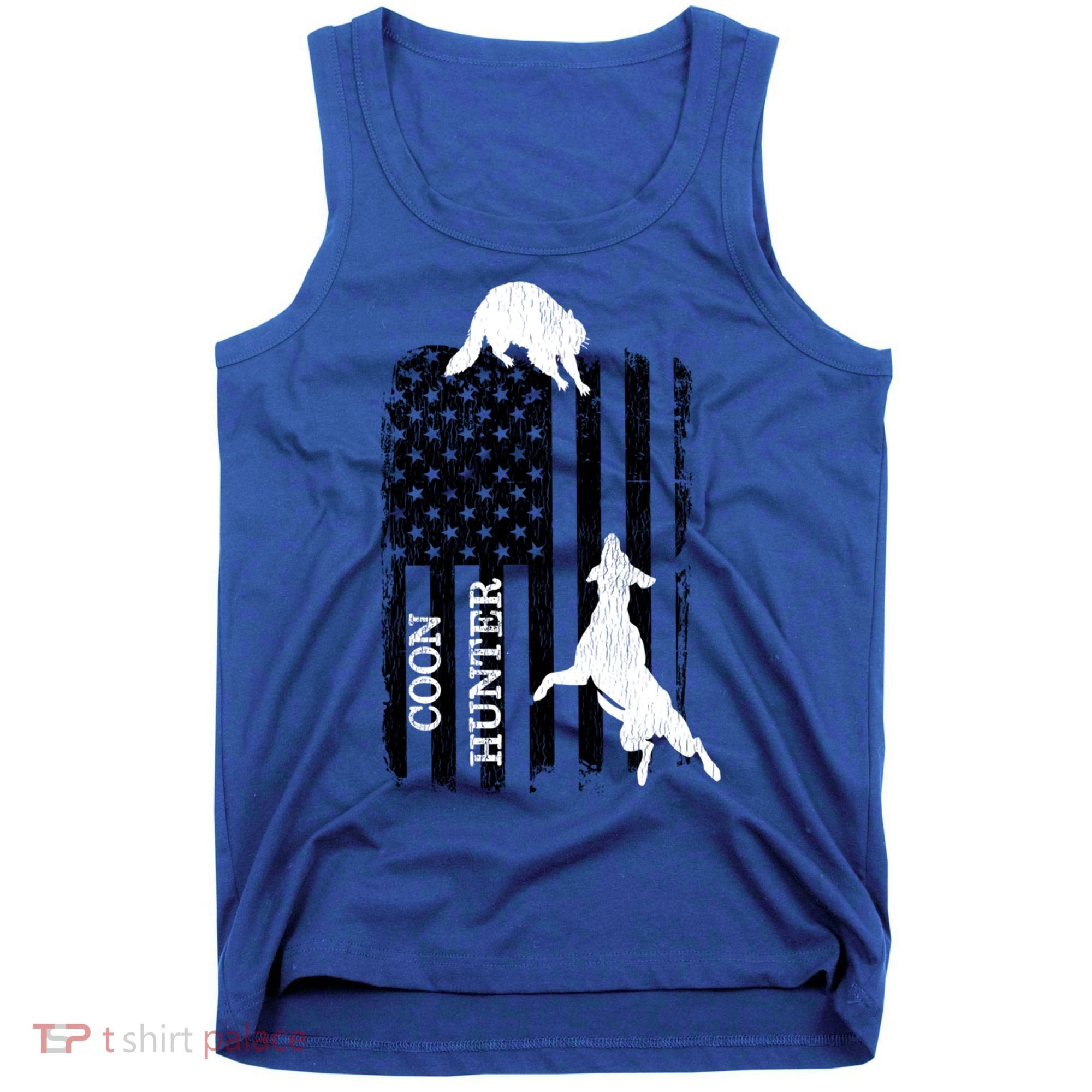 Patriotic Coon Hunting Dogs American Flag Gift Tank Top