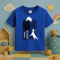 Patriotic Coon Hunting Dogs American Flag Gift Toddler T-Shirt thumb 3