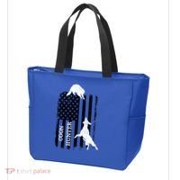 Patriotic Coon Hunting Dogs American Flag Gift Tote Bag thumb 3