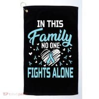 Prostate Cancer In This Family No One Fights Alone Gift Golf Towel thumb 0