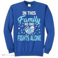 Prostate Cancer In This Family No One Fights Alone Gift Sweatshirt thumb 0