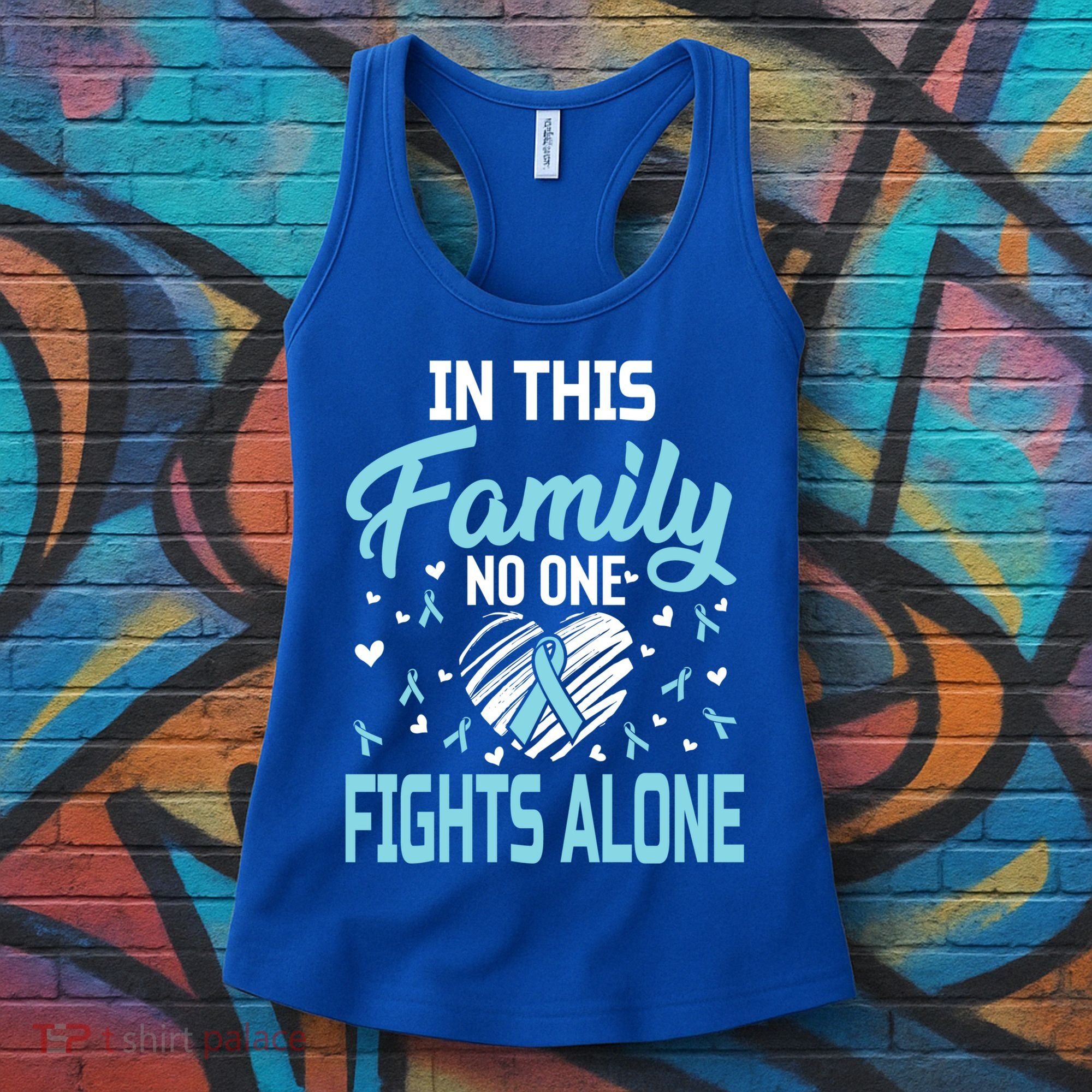 Prostate Cancer In This Family No One Fights Alone Gift Women's Tank Top