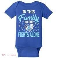 Prostate Cancer In This Family No One Fights Alone Gift Baby Bodysuit thumb 0