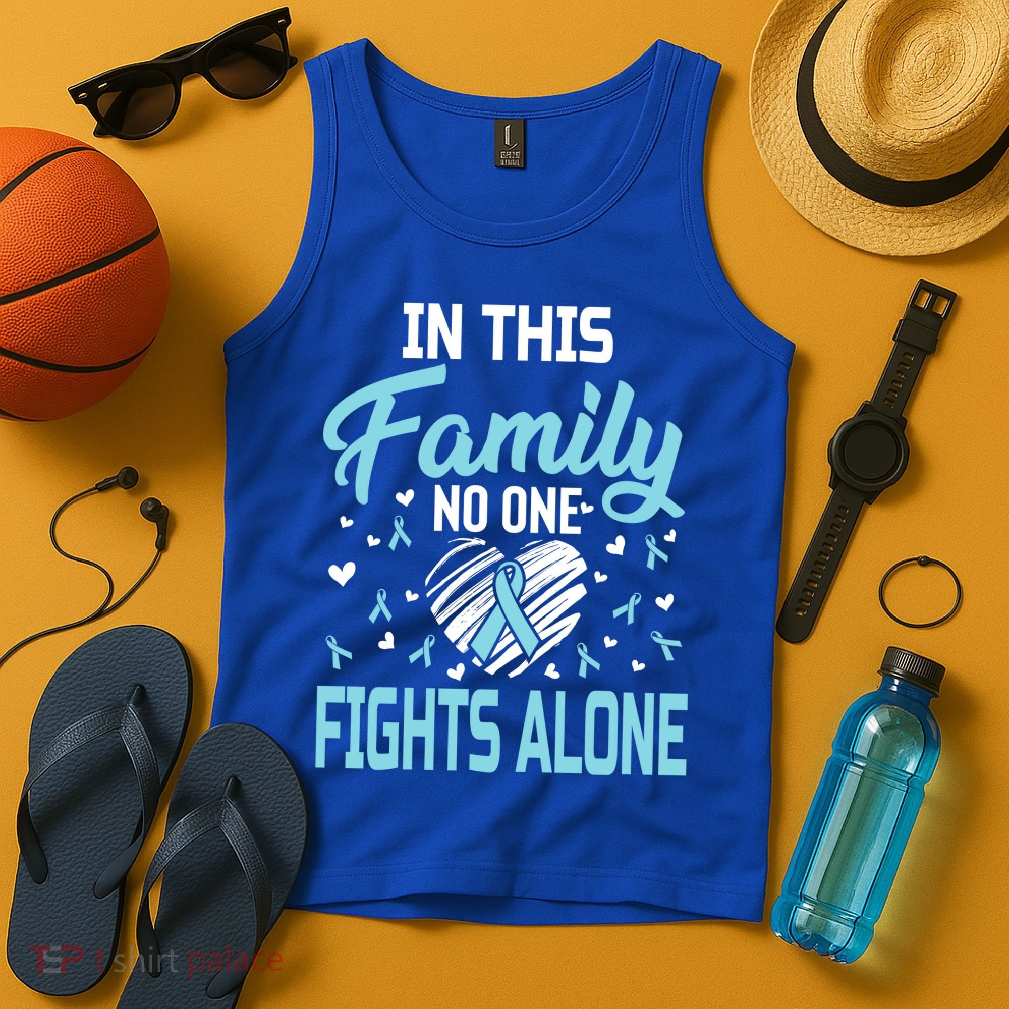 Prostate Cancer In This Family No One Fights Alone Gift Tank Top