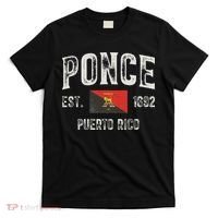 Ponce City In Puerto Rico Est 1692, Puerto Rico Flag T-Shirt thumb 0