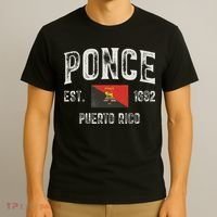Ponce City In Puerto Rico Est 1692, Puerto Rico Flag T-Shirt thumb 3