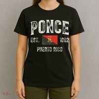 Ponce City In Puerto Rico Est 1692, Puerto Rico Flag T-Shirt thumb 4