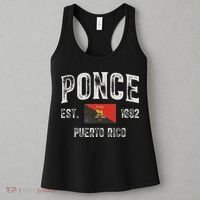 Ponce City In Puerto Rico Est 1692, Puerto Rico Flag Women's Tank Top thumb 3