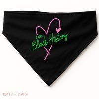 Pretty cute I am black history aka tee USA-Made Doggie Bandana thumb 0