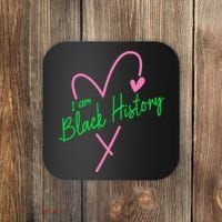 Pretty cute I am black history aka tee Coaster thumb 0