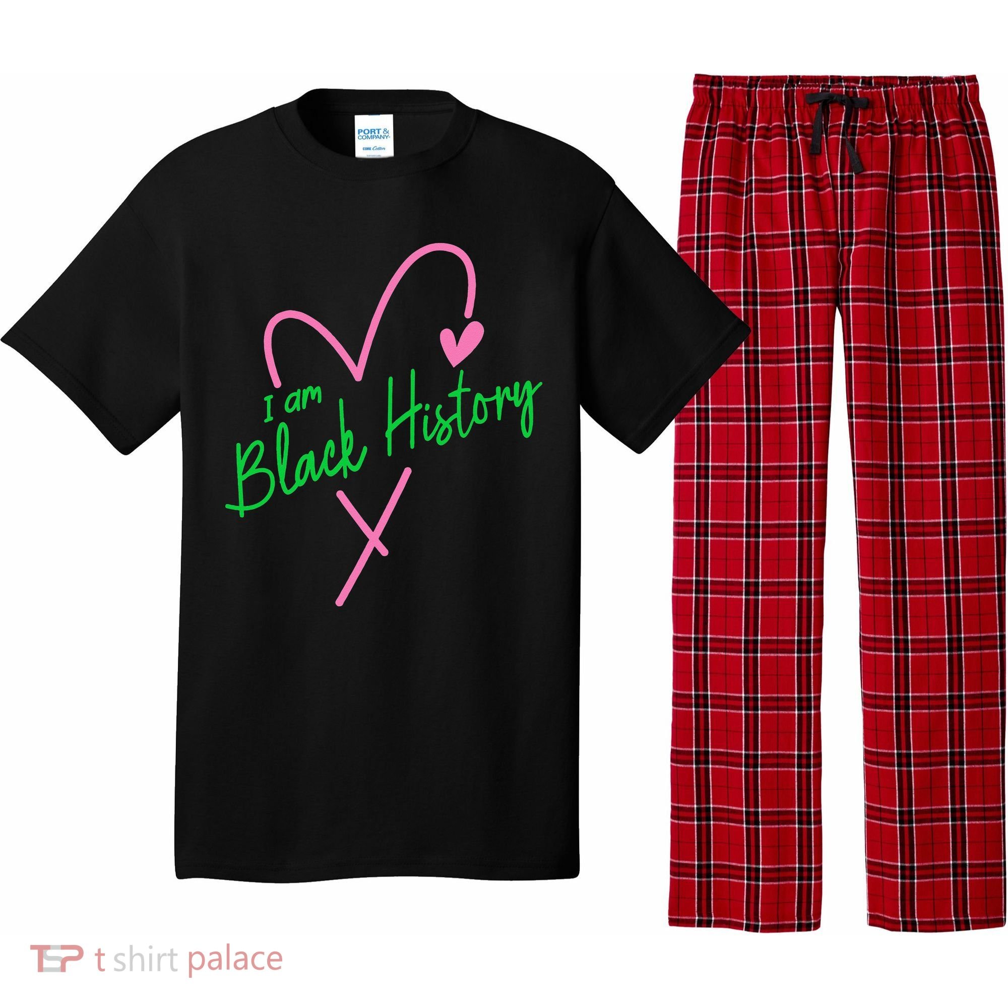 Pretty cute I am black history aka tee Pajama Set