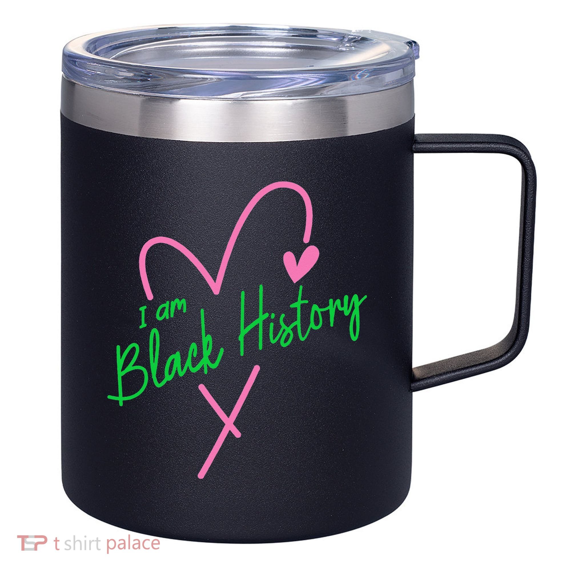 Pretty cute I am black history aka tee 12oz Stainless Steel Coffee Mug