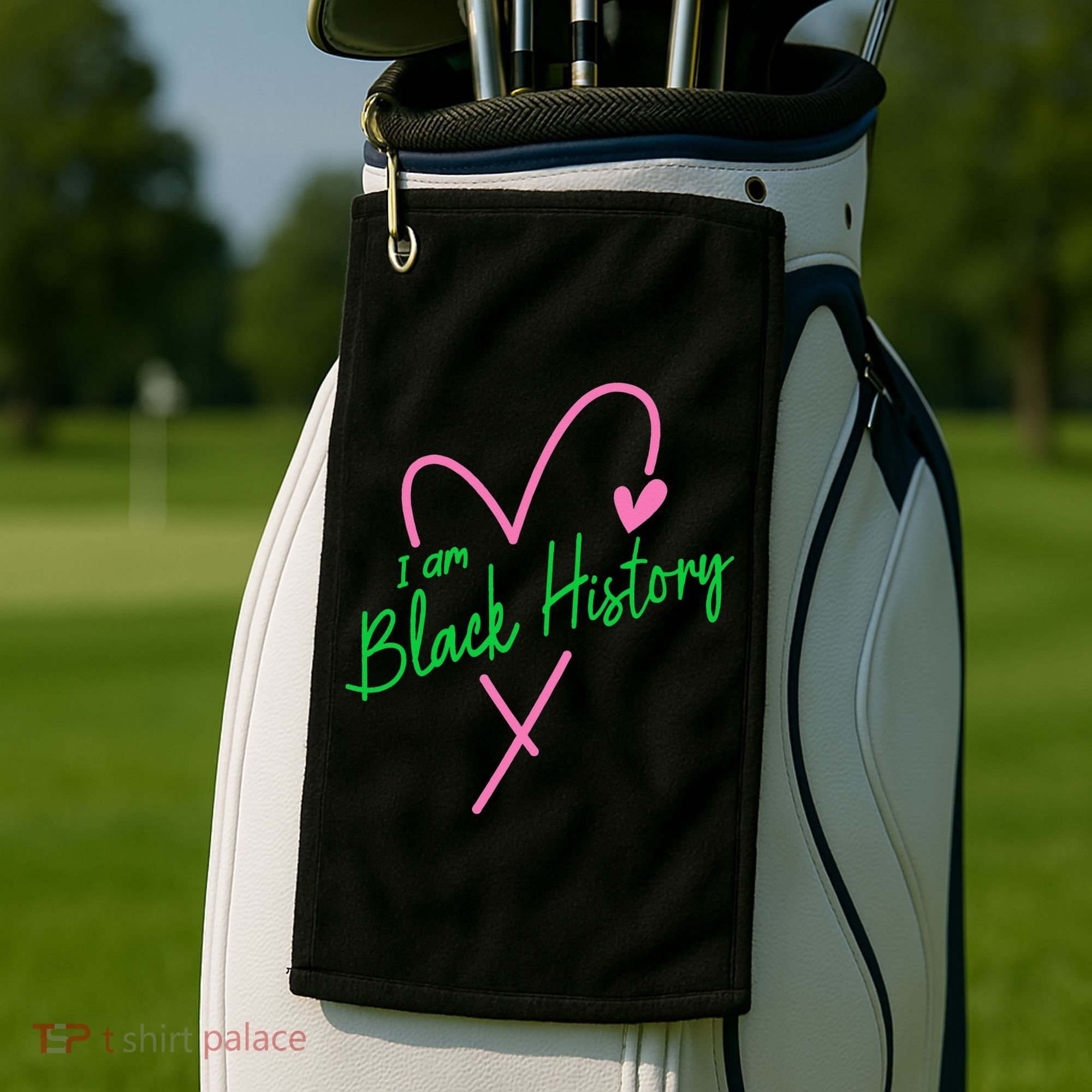 Pretty cute I am black history aka tee Golf Towel