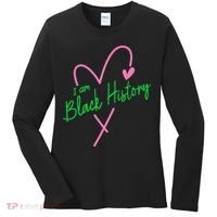 Pretty cute I am black history aka tee Women's Long Sleeve Shirt thumb 0