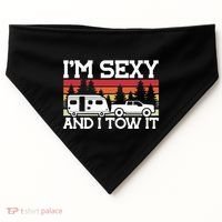 Pull Caravan Im Sexy And I Tow It Camping USA-Made Doggie Bandana thumb 0