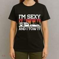 Pull Caravan Im Sexy And I Tow It Camping T-Shirt thumb 4