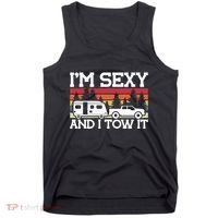 Pull Caravan Im Sexy And I Tow It Camping Tank Top thumb 0