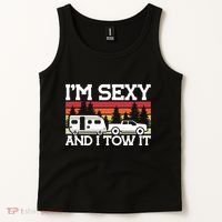 Pull Caravan Im Sexy And I Tow It Camping Tank Top thumb 2